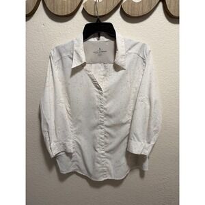 Royal Robbin's White Collar Shirt Size L
